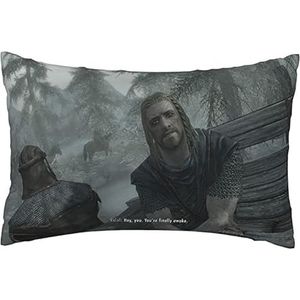 RYKEEN Je bent eindelijk wakker sierkussenslopen, 30 x 50 cm slaapkamer bank bank vierkante linnen kussensloop thuis decoratieve sierkussensloop (30 x 50 cm)