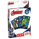 Shuffle Avengers kaartspel voor kinderen, 4 spelletjes in 1, geïllustreerde speelkaarten met de figuren van de Avengers, Spaanse versie