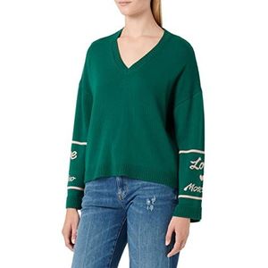 Love Moschino Damestrui met V-hals, groen, 42