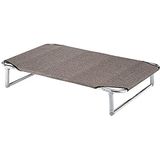 Ferplast DREAM 100, Stretcher voor honden verhoogd bed,aluminium structuur met elastische bochten, stoffen bekleding met de kleur Taupe, 105 x 63 x h 18 cm