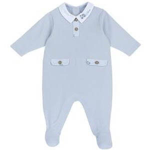 Chicco Katoenen romper met voet voor jongens 0-24, medium blauw, 9 maanden, middenblauw, 9 Maanden