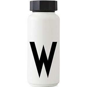 Ontwerp Letters Gepersonaliseerde Witte Thermo RVS Flask voor warme en koude dranken, Geïsoleerde Drinkfles Op De Ga Voor Werk, School, Sport en Gym - B