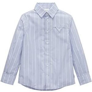 TOM TAILOR Jongens kinder overhemd met strepen 1033579, 30220 - Blue White Big Stripe, 92-98