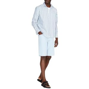 Sisley Mens Bermuda 4P7YS900P Shorts, Light Blue Denim 901, 28, Lichtblauw Denim 901, 28