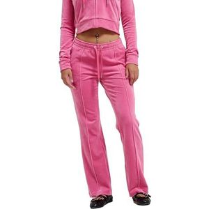 Juicy Couture Velour Track Pants met diamant-branding, roze (hot pink), M