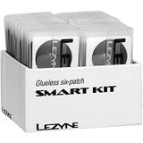 Lezyne Reparatieset Smart Kit Display 6 slangpatch, 1 router, 1 bandenreparatieset, transparant, 34 stuks