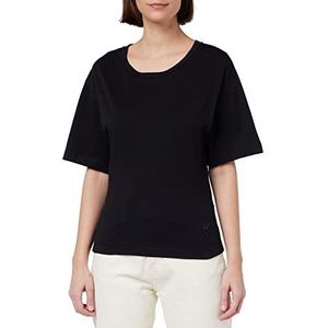 Pinko Tatami T-shirt jersey met stri dames, Z99_Zwart Sedan, XXS