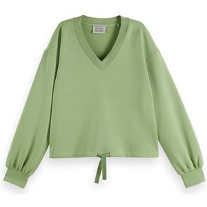 Scotch & Soda V-hals modal sweatshirt, Pistachio 357, XS