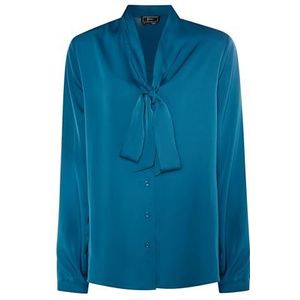 COBIE dames slippenblouse, smaragd blauw, XS