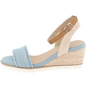 Sandalen - Kleur: Color-Blocking - Materiaal: Imitatieleer, Textiel - Sluiting: Riemsluiting