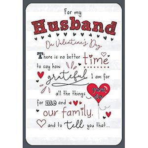 voor mijn man harten ballon & woorden ontwerp Valentijnsdag kaart mooie vers