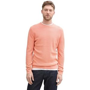 TOM TAILOR heren trui, 37383 - Hazy Coral Rose Melange, XXL