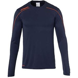 uhlsport 4051309771678 Stream 22 shirt met lange mouwen voor heren, marine/fluorescerend rood, XL