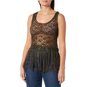 caneva Dames gehaakte top 17117168-CA02, olijf, XS/S, olijf, XS/S