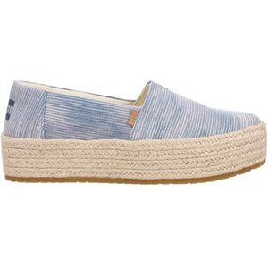 TOMS Dames Valencia Loafer Flat, Pastel Blue Novelty Denim, 8 UK, Pastel Blue Novelty Denim, 42 EU