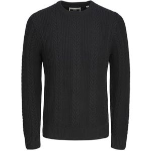 Jack & Jones Jcocipher Knit Crew Neck, zwart, L