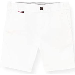 Tommy Hilfiger Casual shorts voor jongens, wit, 74 cm