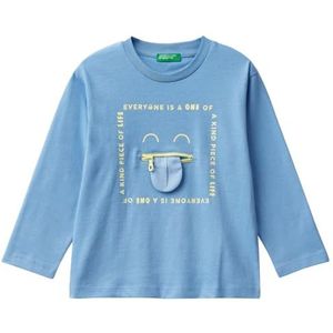 United Colors of Benetton T-Shirt M/L 3I1XG10FP T-shirt met korte mouwen, blauw, Blu, L