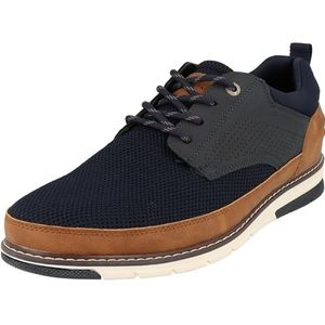 TOM TAILOR Heren 5380380006 Oxford-schoen, marineblauw, 40 EU, Donkerblauw, 40 EU