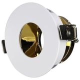 LED inbouwspot GU10 rond kleur wit met gouden binnenruimte