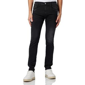 Replay Anbass Herenjeans, slimfit, gerecycled, 098 Black, 30W x 34L