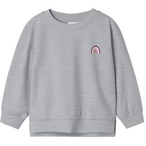 Name it mini Meisjes Nmfbiliva Ls Nreg SWE Bru Pb, gemengd grijs, 80