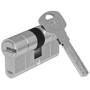 Yale Europrofiel dubbele cilinder 2100, nood- & gevarenfunctie, 40/40, nikkel gesatineerd