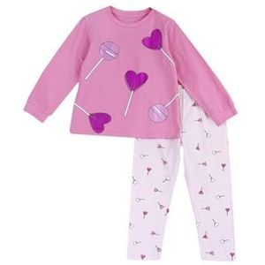 Chicco Pyjama van katoen, licht, voor jongens en meisjes, middelroze, 12 Maanden