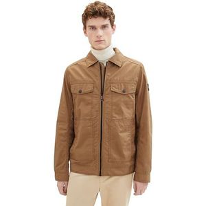 TOM TAILOR Heren 1040090 jas, 15078-Otter Brown, L, 15078 - Otter Brown, L