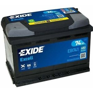Exide batterij Excell EB741 74 Ah
