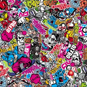 Stickerbomb Folie - Graffiti Design 1 - Rol 60x200cm - Zelfklevend