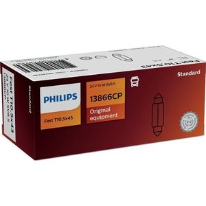 Philips 24V 10W, Buislamp, SV8,5 T10,5x43