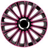 Wieldoppenset Lemans 15-Inch Zwart/Roze