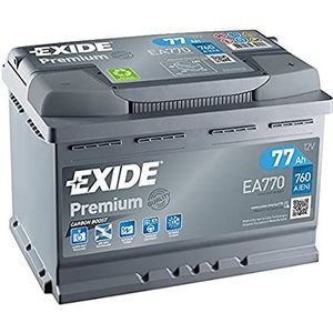 Exide batterij Premium EA770 77 Ah