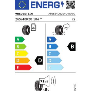 Vredestein Ultrac Vorti+ xl 265/40 R20 104Y