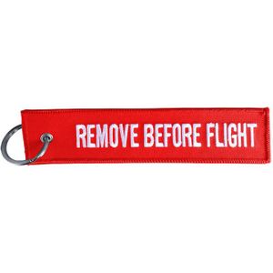 Simoni Racing Sleutelhanger - Remove Before Flight - Rood