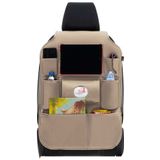 Universele Autostoel Organizer - Beige PVC Leder