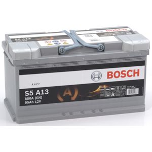 Bosch Zilver Auto batterij S5A13 - 95Ah - 850A - Aangepast Voertuigen Start-Stopsysteem