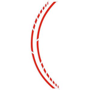Foliatec PIN-Striping 'Racing' Velgen Neon-Rood - Breedte = 7mm: 14x 41cm