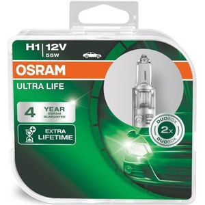 Osram Ultra Life 12V H1 55W set 2 Stuks