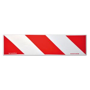 Reflecterende Strepen / Stickers - 14x50cm - Rood/Wit - Set à 2 Stuks