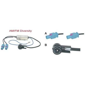 AM/FM Diversity Antenne Adapter Actief