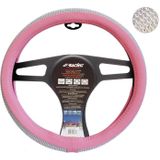 Simoni Racing Stuurwielhoes Diamonds - 37-39cm - Roze Eco-Leder