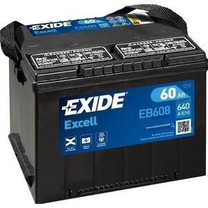 Exide batterij Excell EB558 55 Ah
