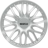 Sparco Wieldoppenset Roma 16-Inch Zilver