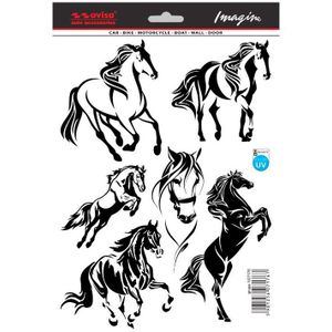 Auto Tattoo Sticker Mustang set - 19x28cm