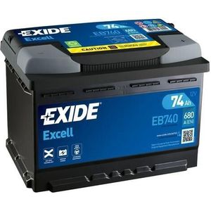 Exide batterij Excell EB740 74 Ah