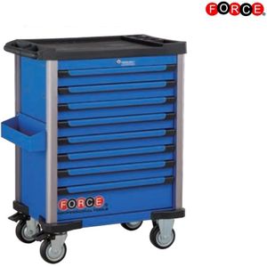 Force 10218B-233A Blauwe Gereedschapswagen 8-Lades 233 Delig Gereedschap