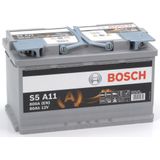 Bosch Zilver Auto batterij S5A11 - 80Ah - 800A - Aangepast Voertuigen Start-Stopsysteem