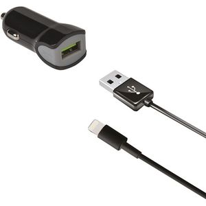 Celly Autolader MFI USB 2.4A Zwart